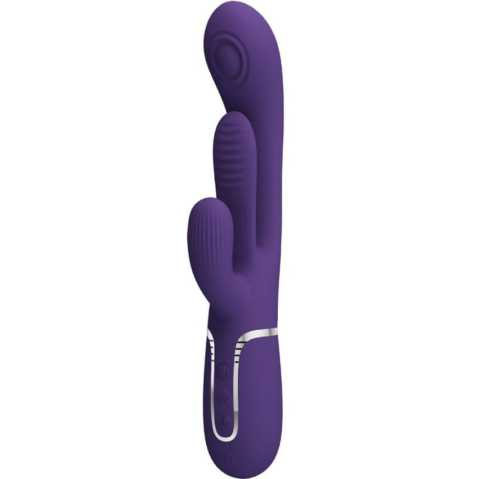 Pretty Love - Shania Triple Vibrador Rabbit Multifunción Morado