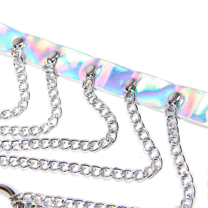 Subblime - 953737 Arnés De Pecho Con Anillos Y Cadenas Plata Talla Única