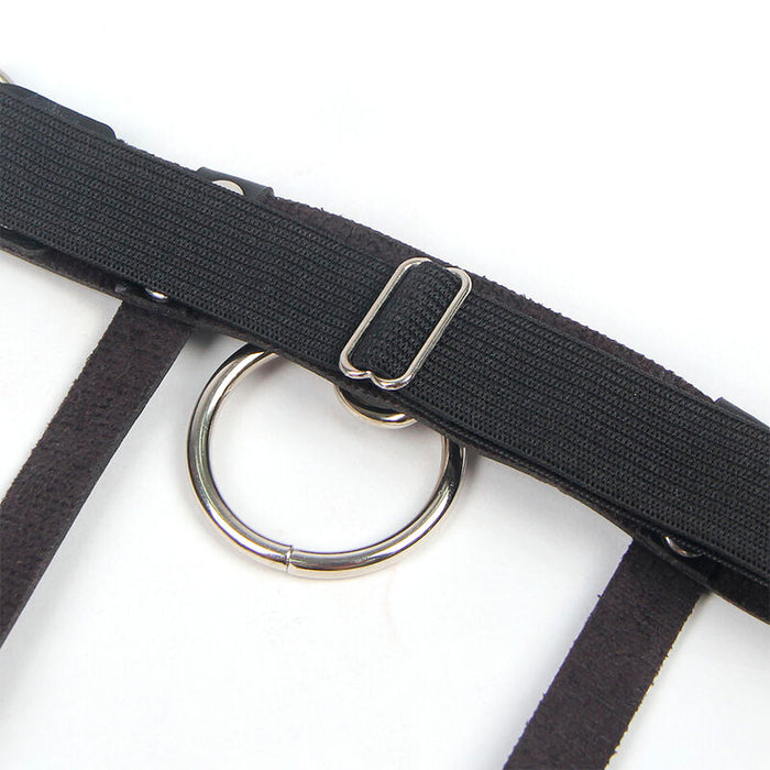 Subblime - 953744 Liga Punk De Cuero Ajustable Negro Talla Única