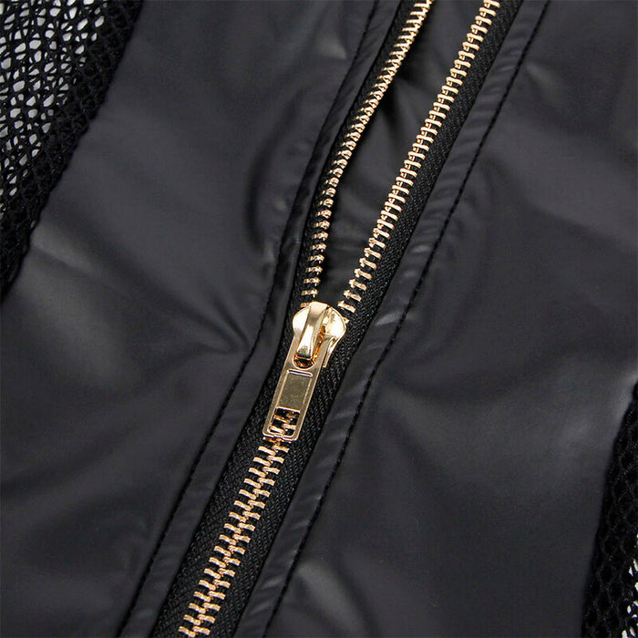 Subblime - 954451 Vestido Sexy De Rejilla Cuero Negro L/Xl