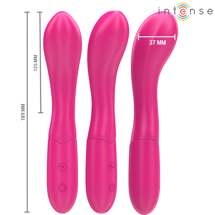 Intense - Lisette Vibrador 19 Cm Flexible 10 Vibraciones Rosa