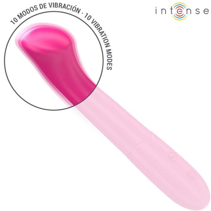 Intense - Paty Vibrador 19 Cm Flexible 10 Vibraciones Modelo 2 Rosa