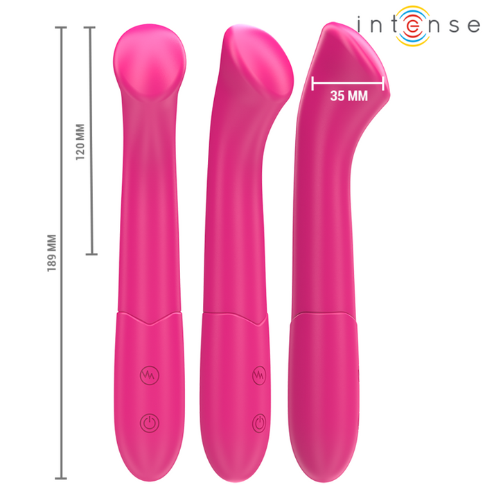 Intense - Paty Vibrador 19 Cm Flexible 10 Vibraciones Modelo 2 Rosa