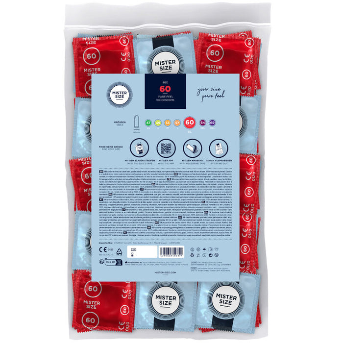 Mister Size - Preservativos Talla Xl 60 Mm (100 Unidades)