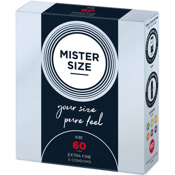 Mister Size - Preservativos Talla Xl 60 Mm (3 Unidades)