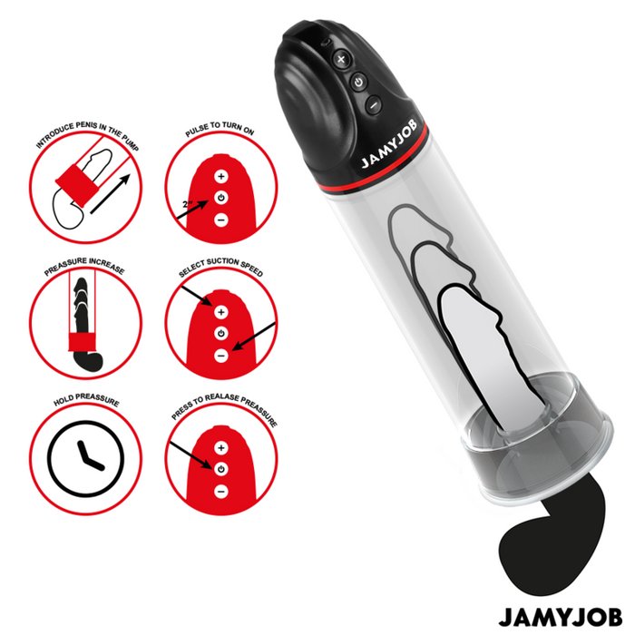 Jamyjob - Xpand Bomba Automática 3 Niveles De Succión Gris