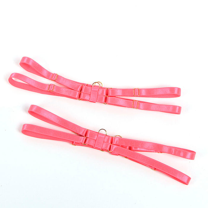 Subblime - 955298 Set Sujetador Con Collar Y Detalles Para Piernas Rosa Fluorescente S/M