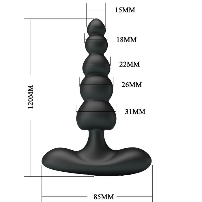 Pretty Love - Corban Vibrador Anal 10 Vibraciones Negro