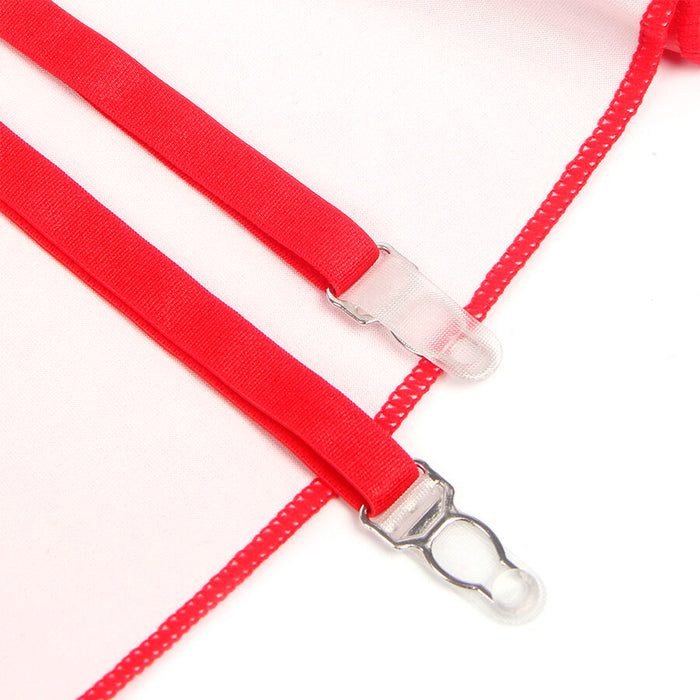 Subblime - 957735 Vestido De Cuero Con Cremallera Y Encaje Rojo L/Xl