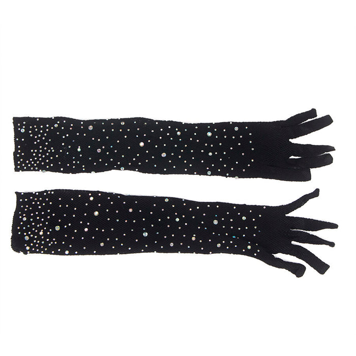 Subblime - 957469 Guantes Transparentes Con Brillo Negro S/M