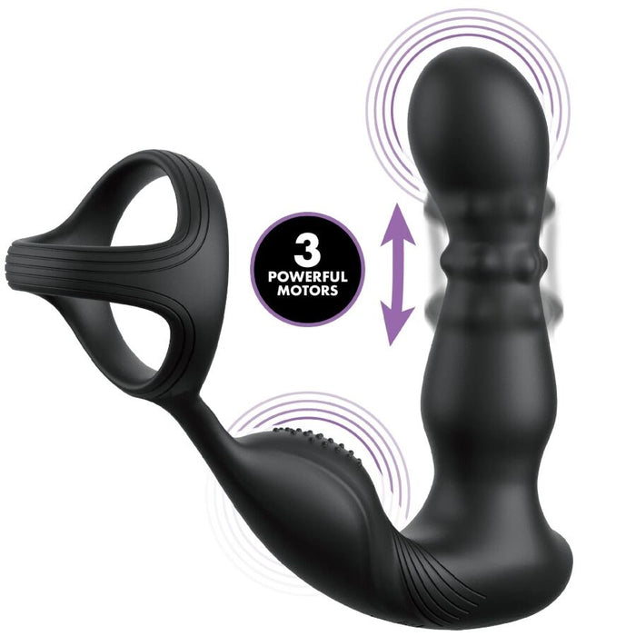 Anal Fantasy Elite Collection - Anillo Y Masajeador Anal Vibrador Con Control Remoto