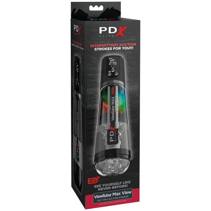 Pdx Elite - Viewtube Max View Masturnador Automático Con Succión Transparente