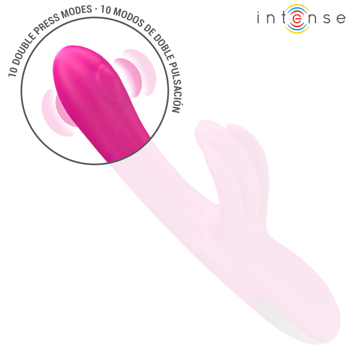 Intense - Britney Vibrador Multifunción Rabbit 23 Cm Rosa