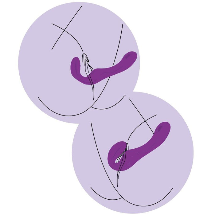 Strapless Vibrador De Pulsación Con Mando