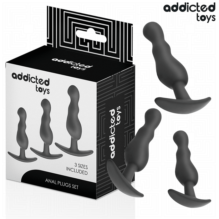 Addicted Toys - Set De 3 Plug Anal Silicona Modelo 1