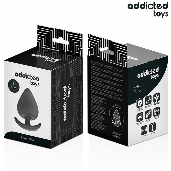 Addicted Toys - Plug Anal Silicona Talla Xxl 11 Cm