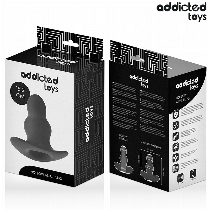 Addicted Toys - Plug Anal Hueco Silicona Talla Xxl 15,2 Cm
