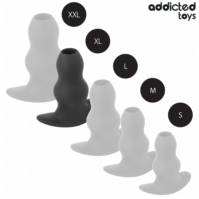 Addicted Toys - Plug Anal Hueco Silicona Talla Xl 13,9 Cm