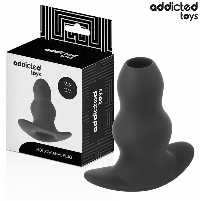 Addicted Toys - Plug Anal Hueco Silicona Talla M 9,6 Cm