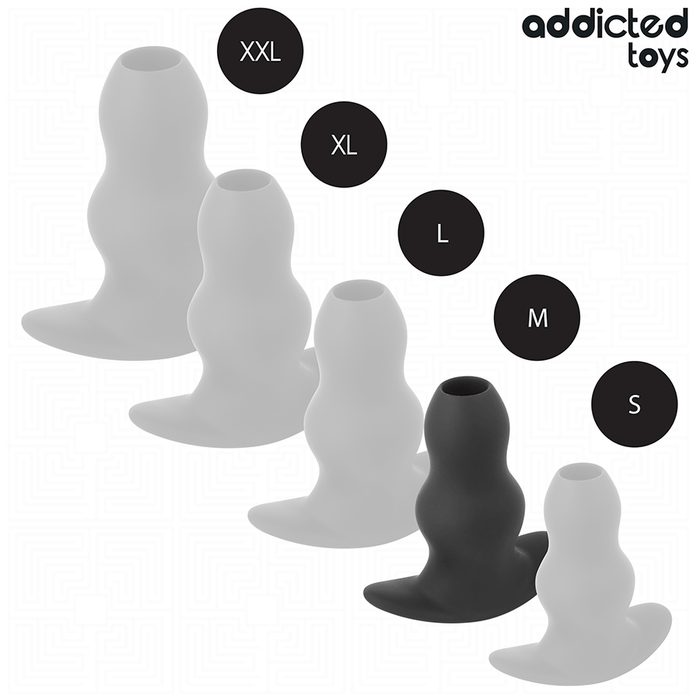 Addicted Toys - Plug Anal Hueco Silicona Talla M 9,6 Cm