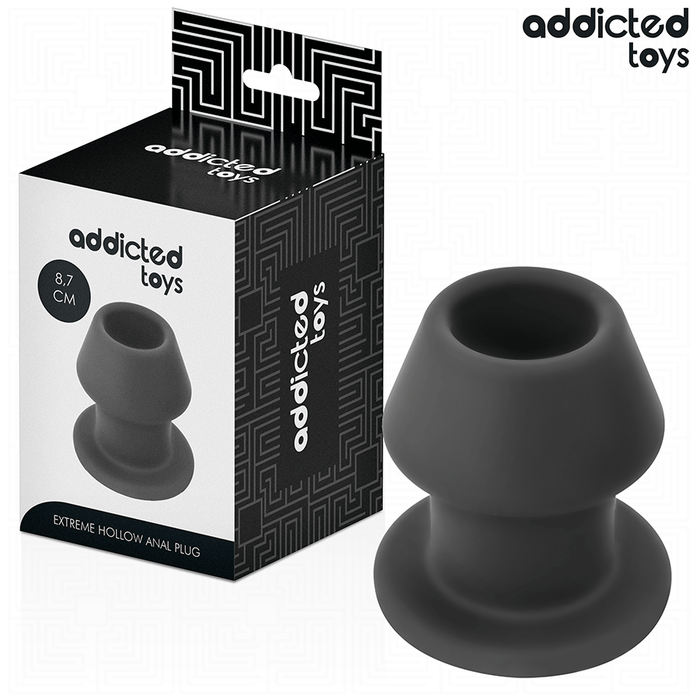 Addicted Toys - Plug Anal Hueco Extrem Silicona Talla M 8,7 Cm