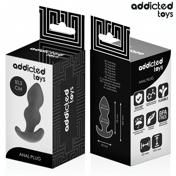 Addicted Toys - Plug Anal Silicona Talla S 10,3 Cm