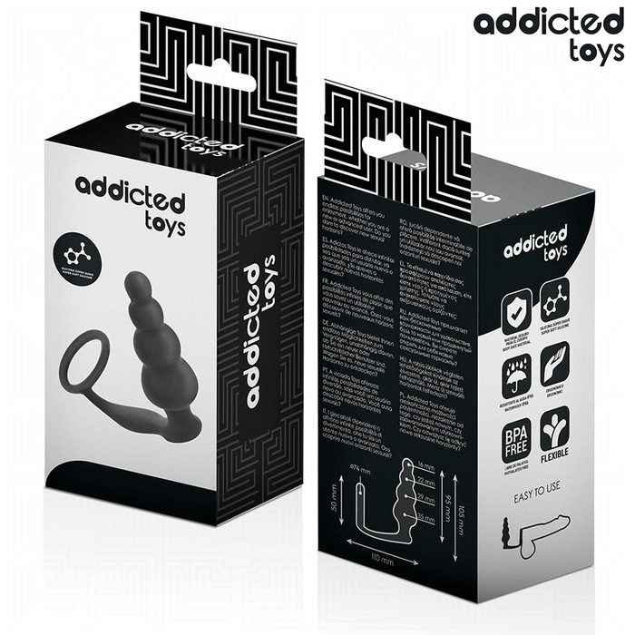 Addicted Toys - Plug Anal Con Anillo Silicona Modelo 5