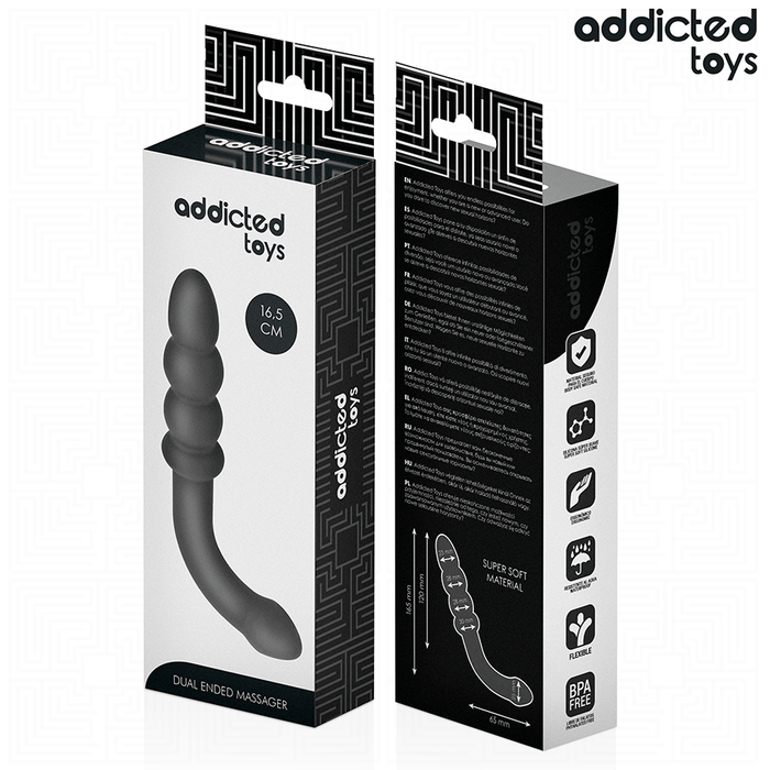 Addicted Toys - Masajeador Anal Doble Silicona 16,5 Cm