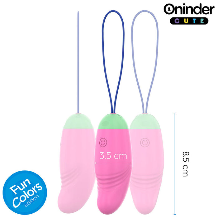Oninder Cute - Love Pleasure Huevo Vibro-Rotador 360 Silicona - App Mundial Gratuita