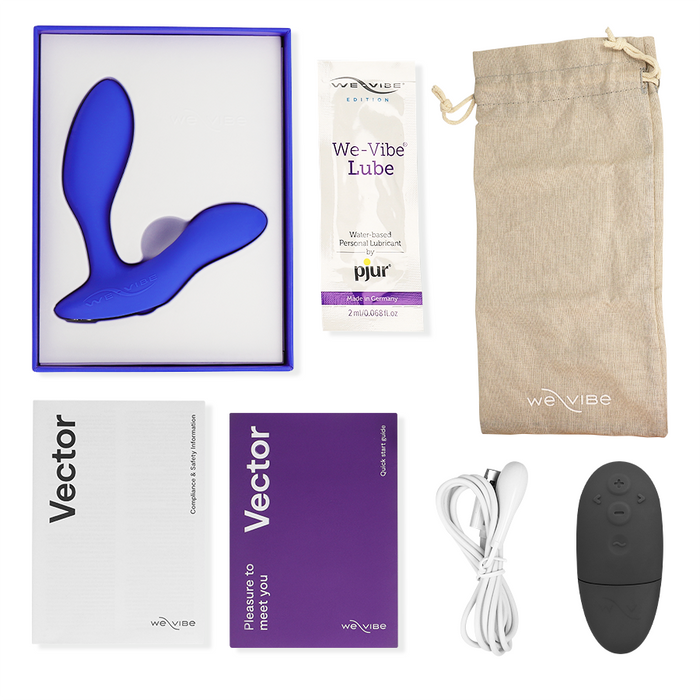 We-Vibe - Vector+ Masajeador De Próstata Azul