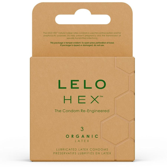 Lelo - Hex Organic Preservativo Caja 3 Uds