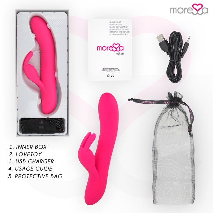 Moressa - Ethan Efecto Wave Mas Potente Vibracion Premium Silicone Recargable