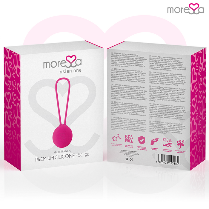 Moressa - Osian One Entrenamiento Suelo Pelvico 51gr Premium Silicona Rosa