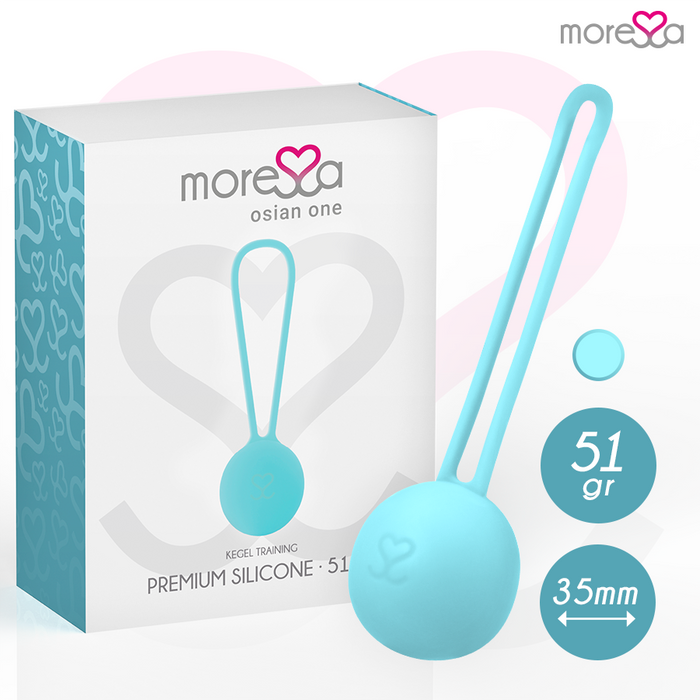 Moressa - Osian One Entrenamiento Suelo Pelvico 51gr Premium Silicona Turquesa