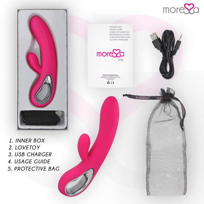 Moressa - Troy Masajeador Pnto G Y Clitoris Premium Silicone Recargable