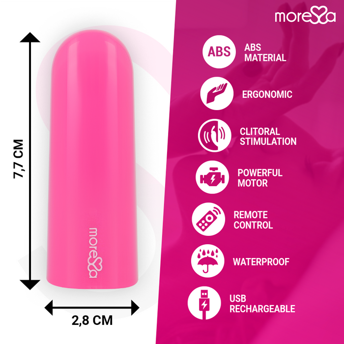 Moressa - Nix Potente Vibrador Multi Juegos Control Remoto Rosa