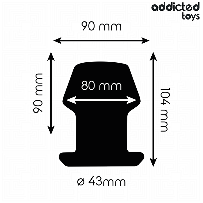 Addicted Toys - Plug Anal Hueco Extrem Silicona Talla L 10,4 Cm