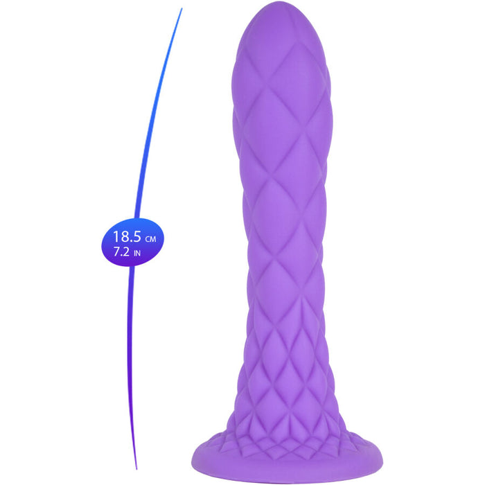 Silexd - Dreamy Dildo Fantasy Silicona Liquida Termoreactivo Violeta 18.5 Cm