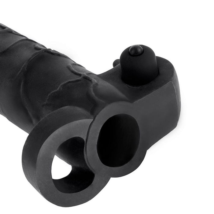 Fantasy X-Tensions Vibrador Real Feel De 5,1 Cm Con Extensión - Color Negro