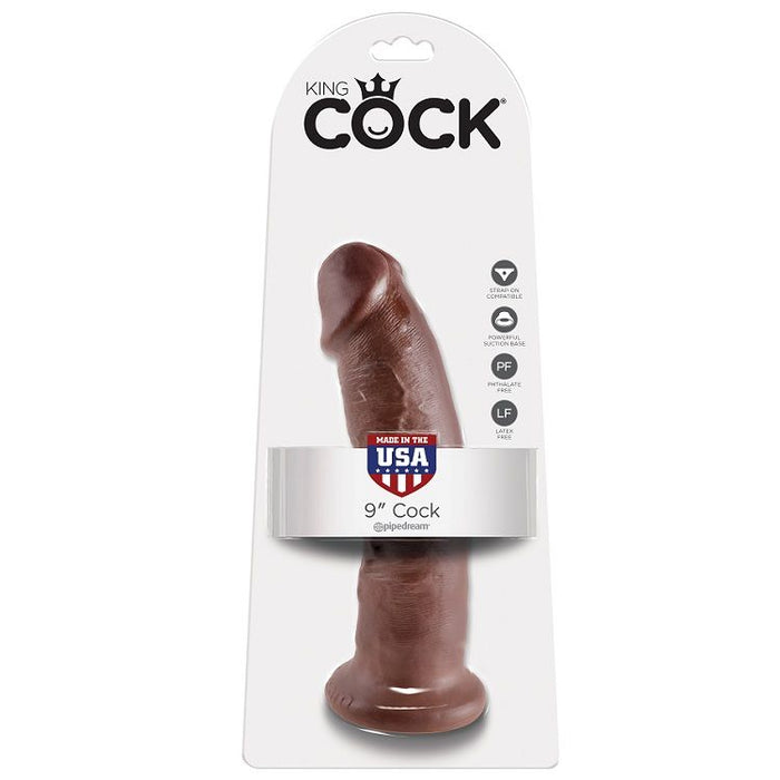 King Cock Pene De 9 - Color Marrón