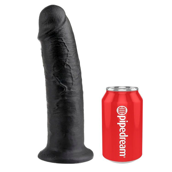 King Cock - 10 Pene Negro 25 Cm