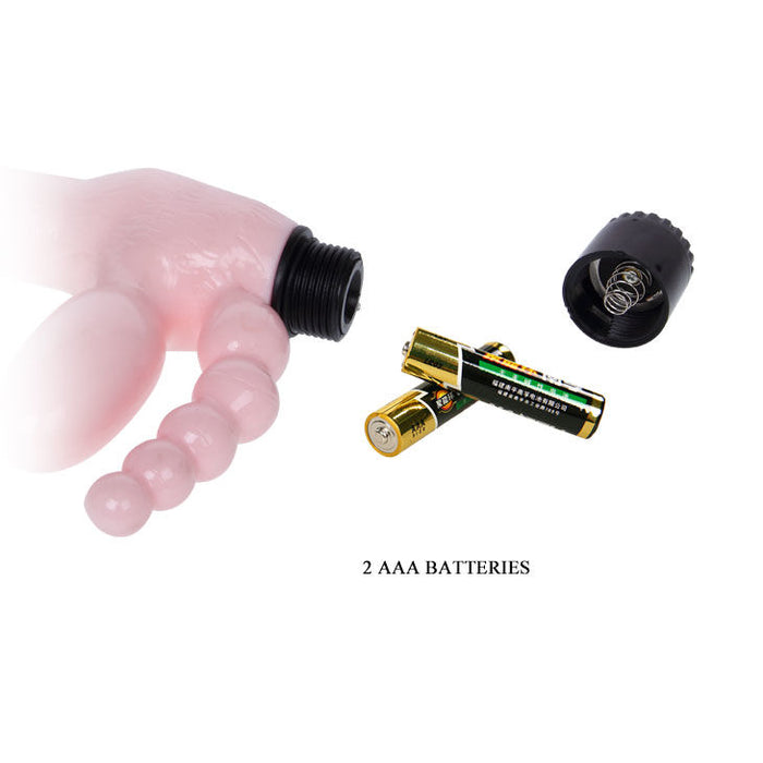 Baile - Arnes Sin Cuerda Tpr Con Vibracion Y Estimulacion Anal 25.4 Cm