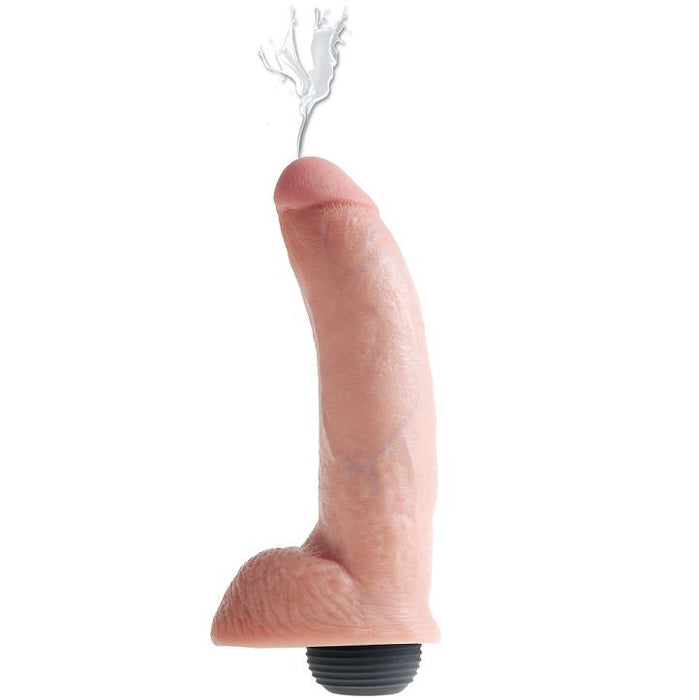 King Cock Pene Eyaculador Con Testículos 9 - Color Natural
