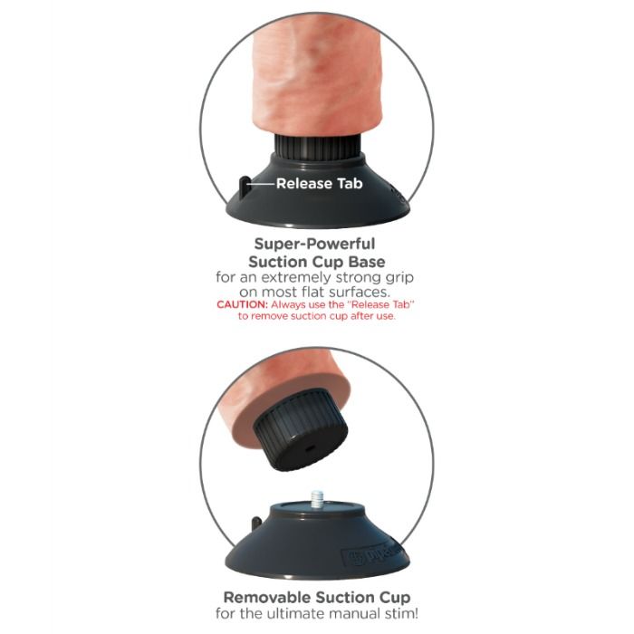 King Cock - Dildo Vibrador Con Testiculos 25.5 Cm Color Natural