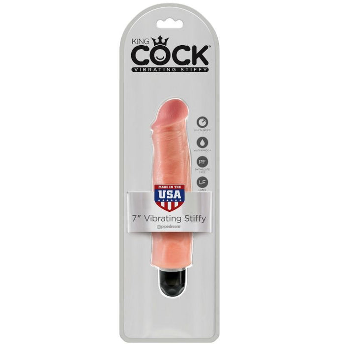 King Cock - Vibrador Realistico Stiffy 17.8 Cm Natural