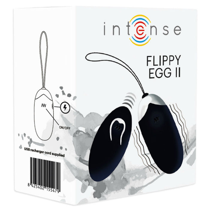 Intense - Flippy Ii Huevo Recargable Remoto Negro
