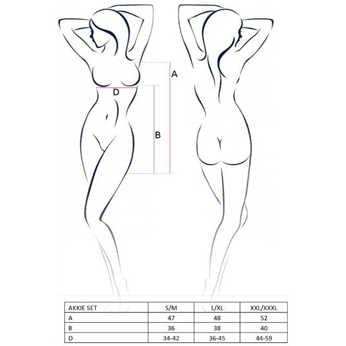 Passion - Woman Akkie Set Disfraz Enfermera S/M