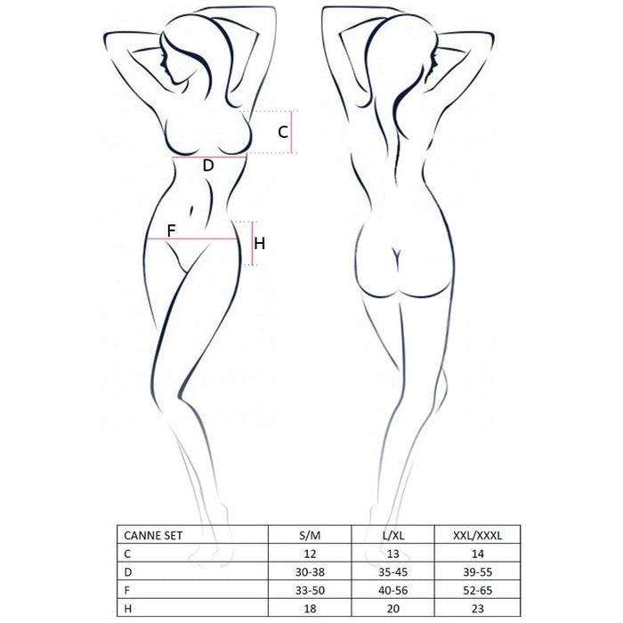 Passion - Woman Canne Set Negro Talla L/Xl