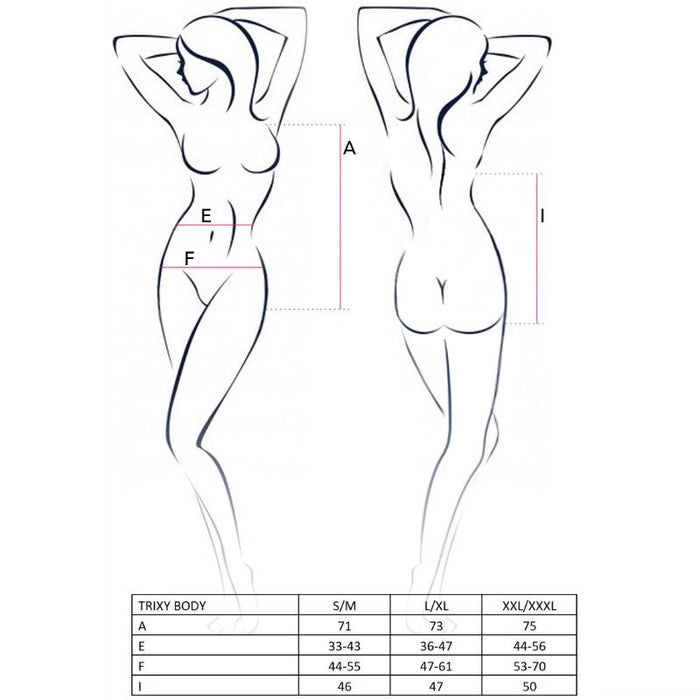 Passion - Woman Trixy Teddy Negro Talla L/Xl