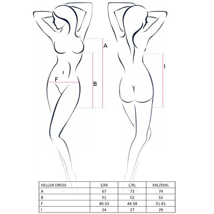 Passion - Woman Hellen Vestido Y Tanga Talla S/M